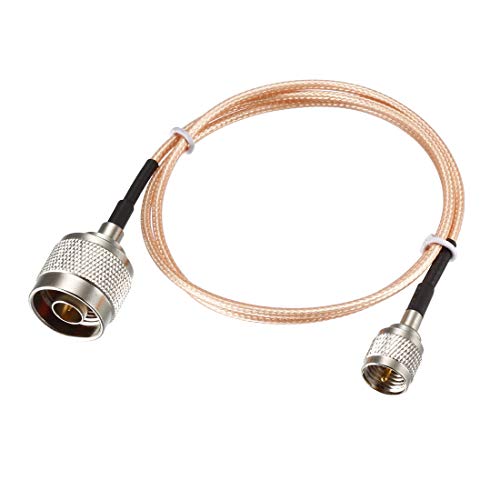 uxcell Mini UHF Male to N Male RG316 RF Coaxial Cable 6 Feet Long - size: 6 Feet