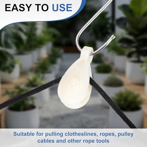 PATIKIL Mini Nylon Pulley Wheel 0.35" ID 2.36" L 10Pcs Single Sheave - size: 0.35" ID 2.36" L
