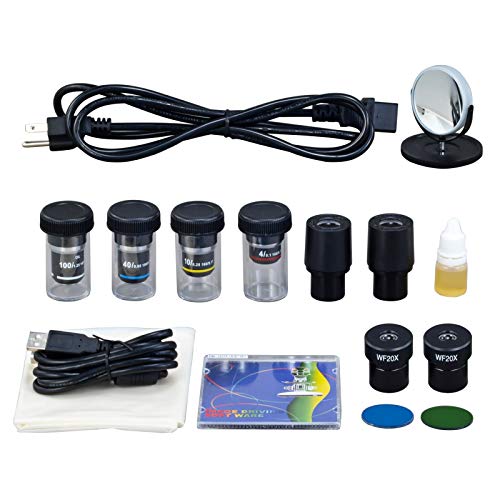 AmScope OMAX MD827S30 3MP Digital Integrated Microscope, Halogen - style: MD827S30