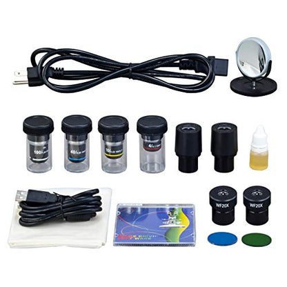 AmScope OMAX MD827S30 3MP Digital Integrated Microscope, Halogen - style: MD827S30