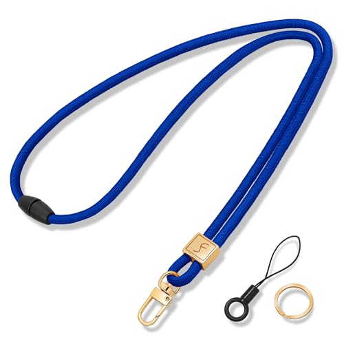 Fishent Lanyard, Cute Neck Lanyards for Keys ID Badges Holder, Keychain Key Teacher Lanyard with Safety Breakaway Buckle for Women Men, Royal Blue - color: Royal Blue