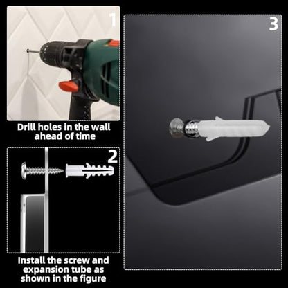 Barydat 4 Pocket Acrylic Brochure Holder Wall Mount 11.8 x 8.78 inches - size: 11.8 x 8.78 Inch