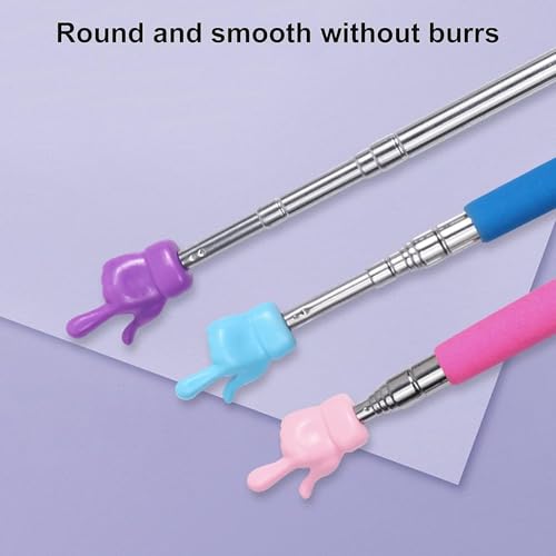 Telescopic Teaching Pointer for Teachers, Retractable Presentation Stick for Classroom, Online Teaching, Elementary School and Kindergarten