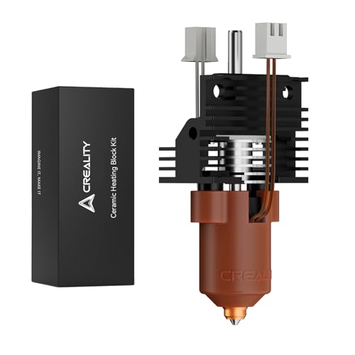Creality Official K1 Max/K1C/K1 SE/K1 Ceramic Heating Block Kit, Unicorn Quick-swap Nozzle Kit, K1 Max High-Speed Printing Hotend Kit, Supports 300°C High Temperature (Old Terminal Without Buckle) - style: For K1C/K1/K1 Max