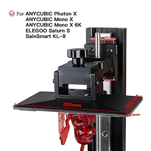 Sovol 2 Pack Resin 3D Printer Flex Spring Steel Building Plate 202x128mm - size: Photon Mono X (202 x 128mm)