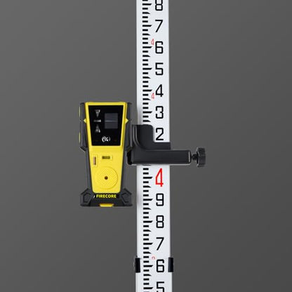 Firecore 16-Foot Aluminum Grade Rod - 10ths, 5 Sections Telescopic with Bubble Level-FLR500B - size: 16FT - 10ths