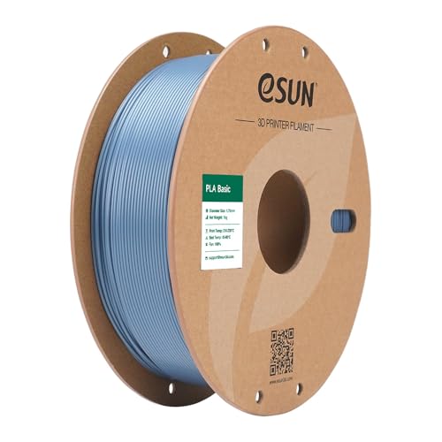 eSUN PLA Basic Filament 1.75mm 3D Printer Filament 1KG Light Grey - color: Light Grey, size: 1KG
