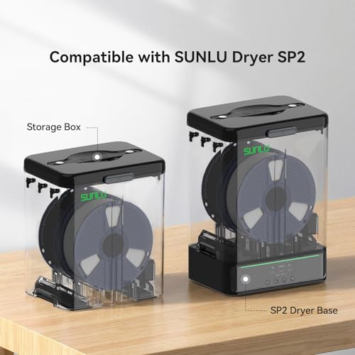 SUNLU Filament Dry Box - 3KG Filament Storage Box with Hygrometer - color: Filament Storage Box