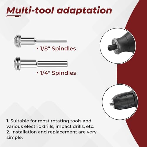 10PCS 1.97" Cut-Off Wheels for Drill,2 Shanks(1/4"+1/8" Mandrel) - style: 1.97"10Pcs