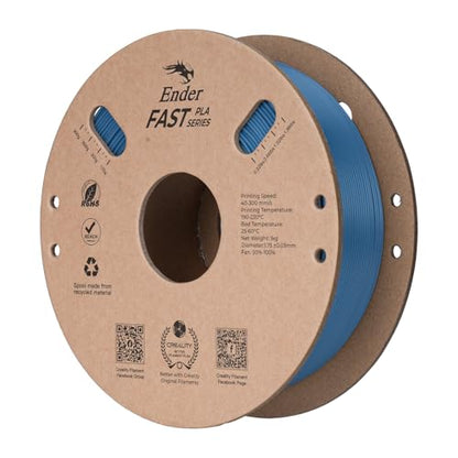 Creality Rapid PLA 3D Printer Filament, Grey, 1‑Pack, 1KG Total - color: Grey