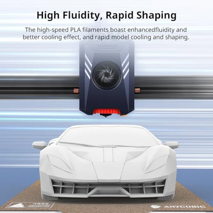 ANYCUBIC High Speed 3D Printer Filament 1.75mm Bundle, Rapid PLA Filament with High Prints Quality, Dimensional Accuracy +/- 0.02mm, 1KG Reusable Spool, 10 Pack Bright White - color: 10*1kg Bright White