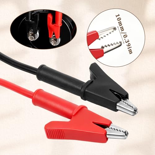 2PCS Dual-Ended Jumper Wire Kit Alligator Clips Test Leads