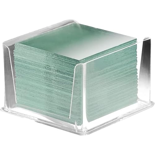 22x22mm Microscope Cover Slips, 500 Pieces (5 Packs), Premium Optical Glass, for Student Lab, Education & Biological Specimen Viewing
