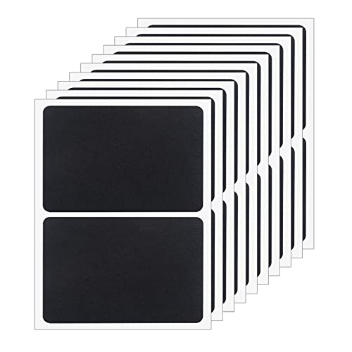 ONUPGO 20 Pack Chalkboard Labels, 4" X 6" Reusable Blackboard Stickers, Waterproof Chalkboard Sticker for Jars, Parties Decoration, Craft Rooms, Weddings, Storage, Organize Your Home & Kitchen - size: 4" x 6", style: 20 Pack Rectangles