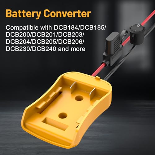 Kzreect 2 Pack for Power Wheel Adapter Compatible with Dewalt 20V Battery - size: 2 Pack