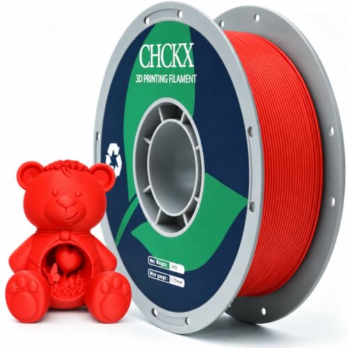 Matte PETG 3D Printer Filament 1.75mm, +/-0.02mm Tolerance, 1kg Spool(2.2lbs), for Most 3D Printers,Red - color: Matte Red, size: PETG
