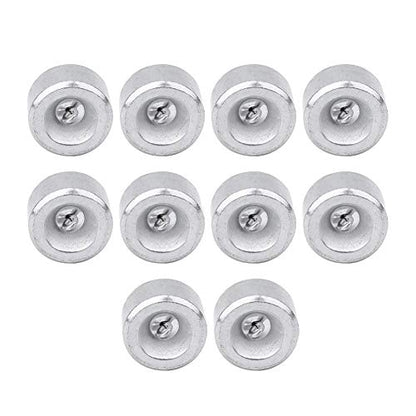 Double Hooked Weight Set, 10 PCS 50g Metal Hanging Hook Weights with Hooks and Ring Lever, Principle Physical Experimental Teaching Tool with a Plastic Box for General Science Physics Laboratory Work