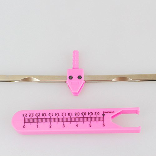 ECG EKG Calipers, Precision Wave Measuring Divider (Pink) - color: Pink
