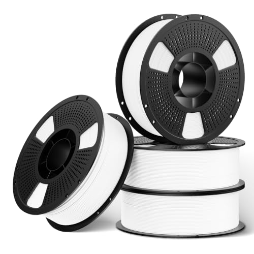 UJOY3D 4kg Hyper PLA+ Filament 1.75mm Bundle, High Toughness Upgraded PLA+ - color: Hyper Pla+ 4kg Jade White*4