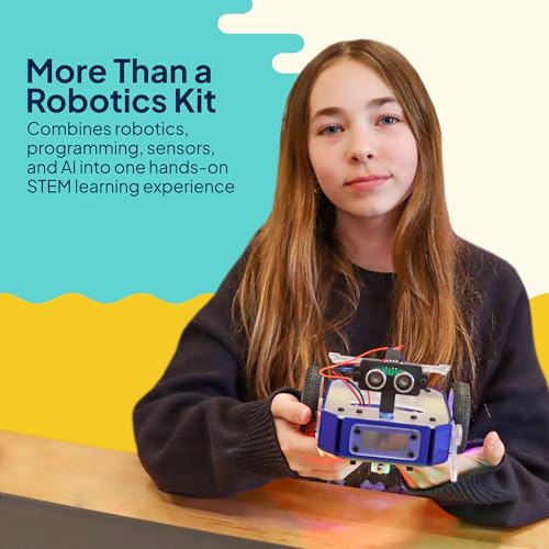 TinkRbot AI Robot Building Kit, Coding STEM Robotics Kit 12+