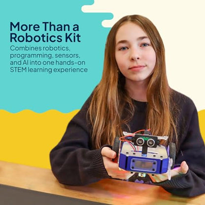 TinkRbot AI Robot Building Kit, Coding STEM Robotics Kit 12+