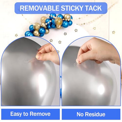 JANYUN 140 Pcs Mounting Putty, Double Sided Sticky Dots Poster Putty Clear - size: 20x10mm Square 140pcs