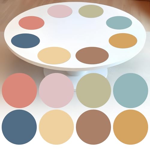 gisgfim 24PCS Dry Erase Dots 12 Inch Whiteboard Marker Wall Decor Removeable Circle Sticker Spots Writing Spots Set for Classroom Table Teachers Students School Supplies (Boho) - style: Boho