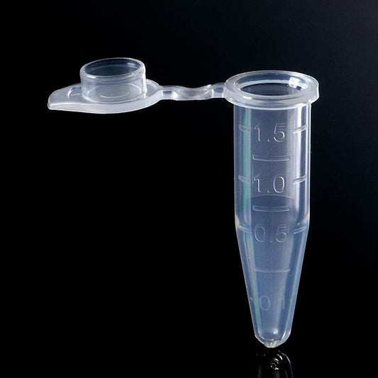 500PCS 1.5ml Microcenfuge Tube, Boil-Proof Polypropylene Graduated Small Lab Vials with Snap Cap, Clear Plastic Conical Contanier for Scientific Test, Sampe Storage
