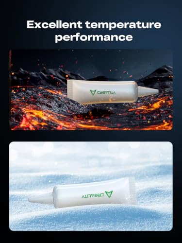 Creality High-Temperature Thermal Grease, Excellent Thermal Conductivity for 3D Printer Hotend and Heat Break, Non-Conductive&Corrosive, Non-Toxic, Odorless, Stable from -55°C to 350°C (4 Pack) - style: High-temp Thermal Grease
