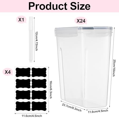 Blushtier 24 Pcs Filament Storage Box with Stickers and Marker - color: Clear