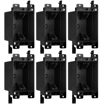 1-Gang Fire Rated Old Work Box, 14 cu.in. PVC, 6-Pack - color: 1-Gang, size: 6