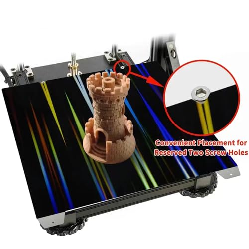 H1H 3D Printer Platform K1 K1C Sheet 235x235m,Smooth H1H Build Plate Spring Steel Print Bed (no Magnetic Base) for Creality K1/K1C/Ender 5 S1/Ender 3 S1 Pro/Ender 3 S1/Ender V3 KE/Ender3 V3 SE - color: Smooth H1H (Double Sided)