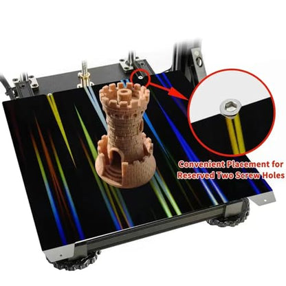 H1H 3D Printer Platform K1 K1C Sheet 235x235m,Smooth H1H Build Plate Spring Steel Print Bed (no Magnetic Base) for Creality K1/K1C/Ender 5 S1/Ender 3 S1 Pro/Ender 3 S1/Ender V3 KE/Ender3 V3 SE - color: Smooth H1H (Double Sided)