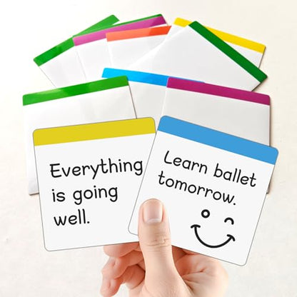 36 Packs, Washable Magnetic Dry Erase Board Labels, 3" x 3" Bangs Design Magnets White Board Notes, Sticky on Fridge, Locker, Cabinet, Door - Office & Classroom Whiteboard Accessories Supplies - style: 3x3, 36 Pcs- Top color