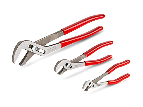 TEKTON Angle Nose Slip Joint Pliers Set, 3-Piece | PGA16103 - size: 3-Piece (5, 7, 10 in.)