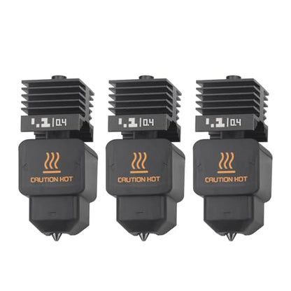 h2d h2s hotend 3Pack 0.4 mm H2D Combo Hotend Print Head Hot End Kit Extruder Upgrade High Temperature Hardened Steel Nozzle Heating Rod Silicone Cover for Bamboo Lab H2D/H2S/A1/A1 Mini - size: 0.4