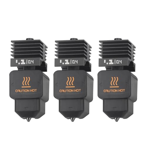 h2d h2s hotend 3Pack 0.4 mm H2D Combo Hotend Print Head Hot End Kit Extruder Upgrade High Temperature Hardened Steel Nozzle Heating Rod Silicone Cover for Bamboo Lab H2D/H2S/A1/A1 Mini - size: 0.4