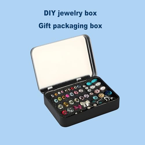 12-Pack Black Hinged Tin Boxes for Model Parts - color: Black, size: 12 Pcs 4.5" x 3.5" x 0.9"