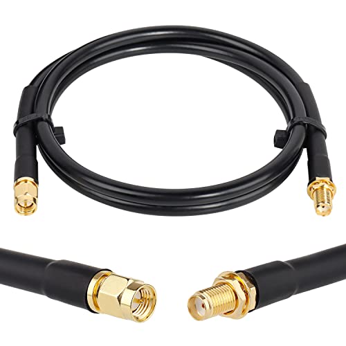 XRDS -RF 3ft SMA Male to SMA Female Coax Extension Cable, 50 Ohm KMR240 Low Loss SMA Coax Coaxial Cable with SMA Connectors for 3G/4G/5G/LTE/ADS-B/WiFi/RF/Ham/Radio (Not for TV) - size: 3 FT