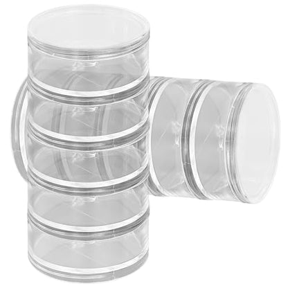 Luomorgo Stackable Clear Plastic Containers, 60ML, 5-Layer, 2 Sets - size: 60ML