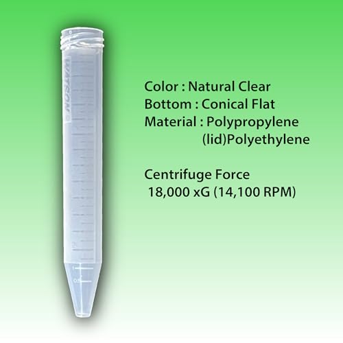 WATSON-BIO-LAB 1332-015S 15mL Conical Centrifuge Tube, 480 Pieces - size: 15 mL / Normal Conical Bottom / 480pc