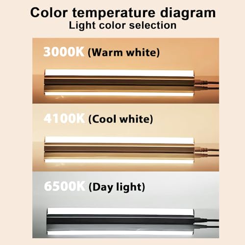 Konideke 8 Pack 24 inch F17T8/841 17 Watts Light Bulb, 2 Foot Straight Fluorescent Tube T8 Tube Light, 4100K Cool White 1400 Lumen G13 Medium Bi-Pin Cap 8 Count - color: Cool White, size: 8 Count-17W