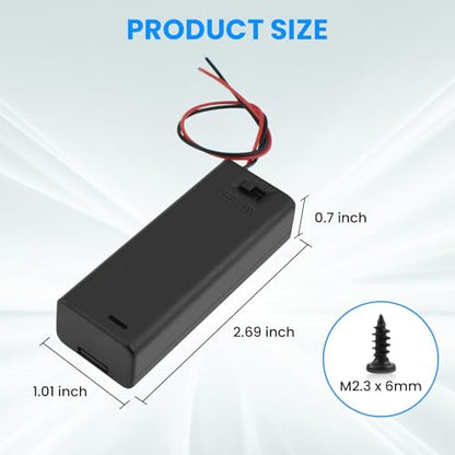 SDTC Tech 1 x 1.5V AA Battery Holder with Wires - size: 1AA