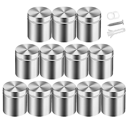 Standoff Screws, Sign Standoffs, Standoff Screws for Acrylic, Advertising Standoff Mount Metal, Sign Mounting Hardware, Sign Standoff Screws, Spacers & Standoffs, Stand Off Wall Mounts(1x1.18 in) - size: 1x1.18 in (12 Pcs)