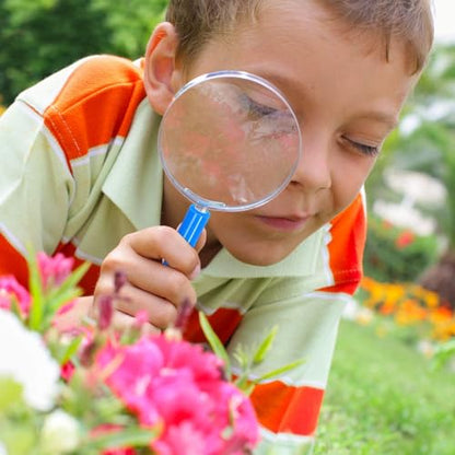 Elcoho 24 Pack Colorful Magnifying Glasses with 8 Colors Plastic 3X Magnifying Glasses Party Favors Gifts for Young People Reading