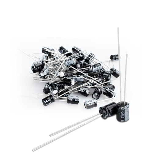 50 Pcs Electrolytic Capacitor 1uF 16V Aluminum Radial Electrolytic Capacitors - style: 16V 1uF