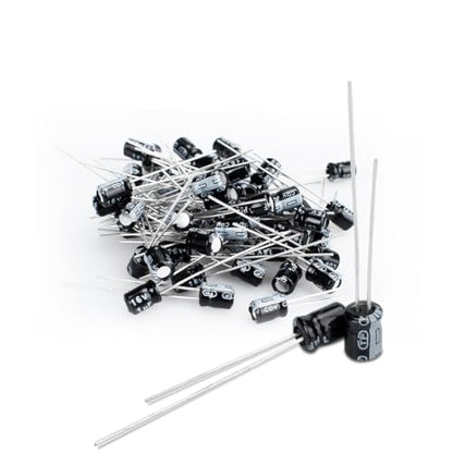 50 Pcs Electrolytic Capacitor 1uF 16V Aluminum Radial Electrolytic Capacitors - style: 16V 1uF