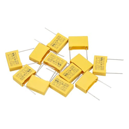 PATIKIL Safety Capacitors 12Pack 0.22uF AC 275V 15mm Pin Pitch 18x12x6mm - size: 15mm Pin Pitch, style: 0.22uF