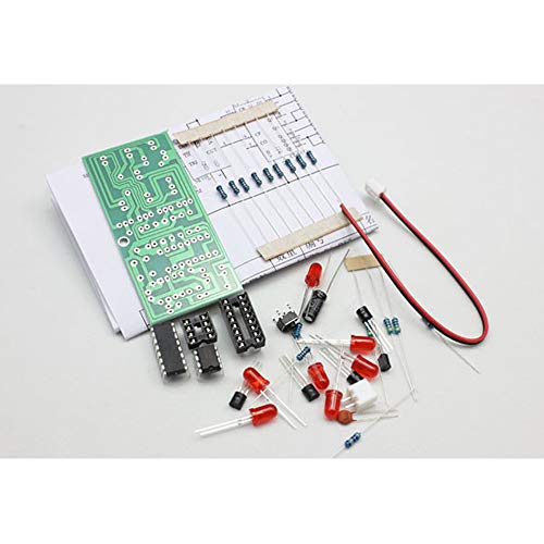 KOOBOOK 2Sets Electronic Dice Board Kit LED Circuit DIY Kit for Electronic Learning
