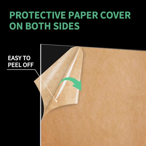 11X14 Plexiglass Sheets 1/8 Inch Thick,3mm Clear Acrylic Sheet 2 Pack - size: 3mm,11X14"